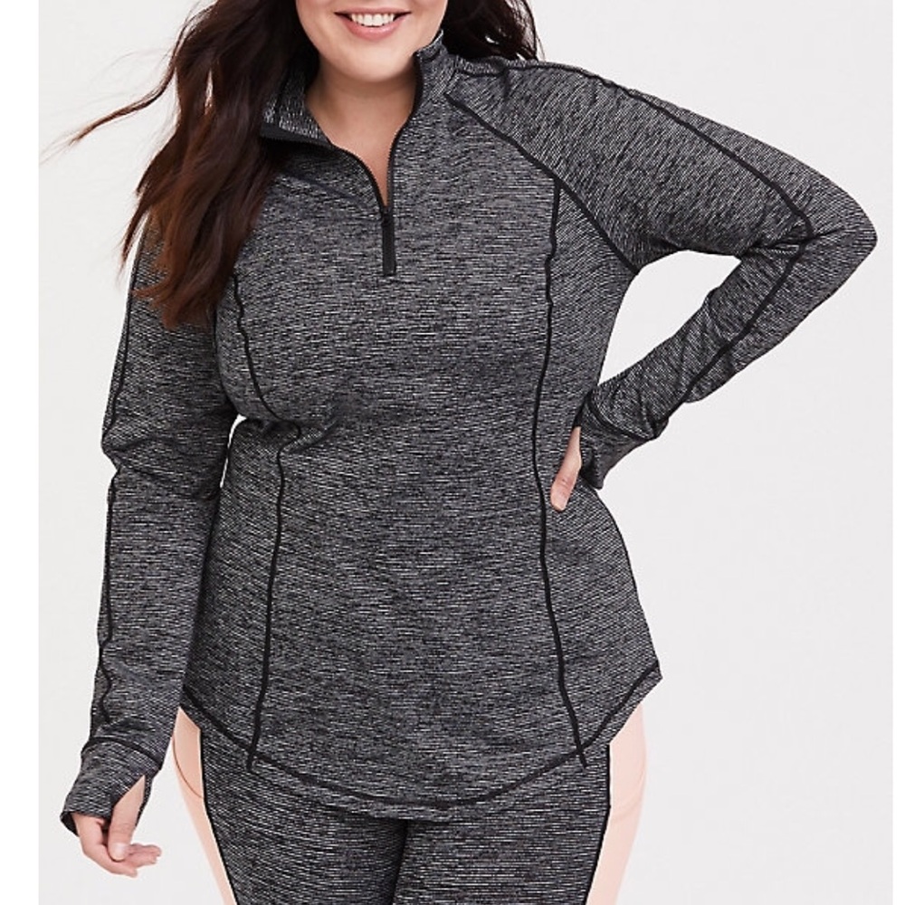 Torrid space dye active pullover